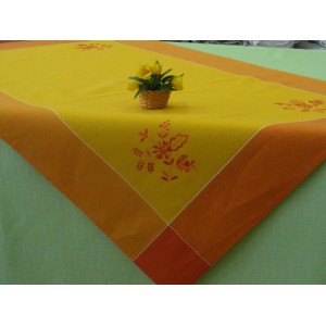 Obrus haftowany 80cm x 140cm A97 pomarańczowy